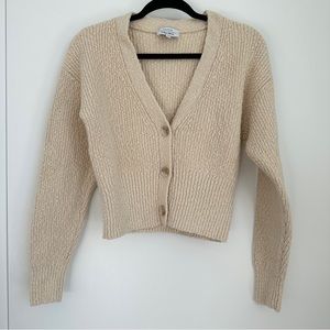 & Other Stories cotton boucle cardigan